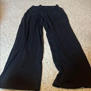 Aerie Black Wide-Leg Jumpsuit with Flowy Silhouette